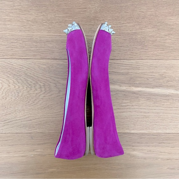 Giuseppe Zanotti Malika Spiked Toecap Suede Ballet Flats IT39 - Picture 5 of 12